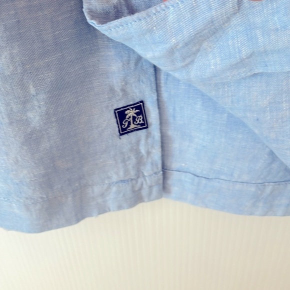Tommy Bahama Men’s Shirt Size Large Light Blue 100% Linen - Picture 6 of 10